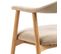 Anabate - Lot De 2 Fauteuils De Table En Tissu Et Bois - Couleur - Beige