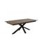 Eurame - Table à Manger Extensible 6 à 12 Personnes En Céramique Et Métal 200-240x100cm - Couleur -