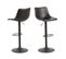 Anartia - Tabouret De Bar En Simili Et Métal H61-83cm - Couleur - Noir