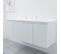 Meuble Double Vasque 140 Cm Proline- Blanc