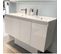 Meuble Double Vasque 140 Cm Proline- Blanc