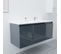 Meuble Double Vasque 120 Cm Proline- Gris