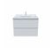 Meuble Salle De Bain Arlequin 70 Cm Blanc