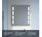 Miroir Lumineux Antibuée Prestige 70x80 Cm