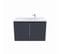 Meuble Salle De Bain Suspendu 70 Cm Proline- Gris