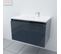 Meuble Salle De Bain Suspendu 80 Cm Proline- Gris