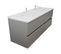 Meuble Double Vasque Tout Inox 120 Cm Rosinox- Gris- Plan Vasque En Résine