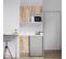 Kitchenette K00l - 100 Cm - Bois - Snova - Évier à Gauche