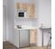 Kitchenette K00l - 100 Cm - Bois - Snova - Évier à Droite