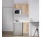 Kitchenette K00l - 100 Cm - Bois - Snova - Évier à Droite