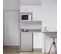 Kitchenette K00l - 100 Cm - Blanc - Cromo - Évier à Droite