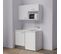 Kitchenette K07l - 120 Cm - Blanc - Snova - Évier à Gauche