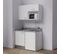 Kitchenette K07l - 120 Cm - Blanc - Cromo - Évier à Gauche