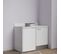 Kitchenette K08l - 120 Cm à Blanc - Snova - Évier à Droite