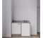 Kitchenette K08l - 120 Cm à Blanc - Cromo - Évier à Gauche