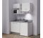 Kitchenette K13l - 140 Cm - Blanc - Cromo - Évier à Gauche