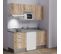 Kitchenette K20l - 180 Cm - Bois - Cromo - Évier à Droite