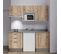 Kitchenette K20l - 180 Cm - Bois - Cromo - Évier à Droite