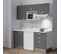 Kitchenette K20l - 180 Cm - Gris - Snova - Évier à Gauche