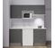 Kitchenette K20l - 180 Cm - Gris - Snova - Évier à Gauche