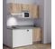 Kitchenette K55l - 180 Cm - Bois - Cromo - Évier à Droite