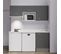 Kitchenette K55l - 180 Cm - Gris - Snova - Évier à Droite