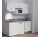 Kitchenette K55l - 180 Cm - Blanc - Cromo - Évier à Droite