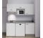 Kitchenette K55l - 180 Cm - Blanc - Cromo - Évier à Droite