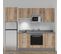 Kitchenette K37l - 240 Cm - Bois - Cromo - Évier à Droite