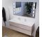 Meuble Double Vasque 140 Cm Rosaly Avec Miroir Excellence- Bois