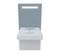 Meuble Vasque Pmr Epure 90 Cm Avec Miroir LED Elégance Ht105 - Blanc Brillant