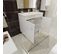 Meuble Salle De Bain Sur Pieds Ecoline 80 Cm - Blanc Brillant