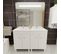 Meuble Ecoline 120 Cm Avec Plan Vasque Et Miroir Elégance Ht105- Blanc Brillant