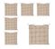 Lot De 6 Galettes De Chaise En Coton Beige 38 X 38 Cm