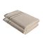 Lot De 2 Draps De Bain 100% Coton Bicolore Beige Et Noir 70 X 130 Cm