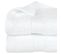 Lot De 2 Serviettes De Toilette En Coton Blanc Tissu Éponge 30 X 50 Cm