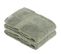 Lot De 2 Serviettes De Toilette Tissu Éponge 100% Coton Vert Kaki 30 X 50 Cm