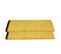 Lot De 2 Serviettes De Toilette En Coton Jaune Ocre Tissu Éponge 50 X 90 Cm