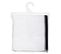 Lot De 2 Serviettes De Toilette En Coton Blanc Tissu Éponge 50 X 90 Cm