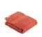 Lot De 2 Serviettes De Toilette Tissu Éponge 100% Coton Terracotta 50 X 90 Cm