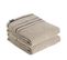 Lot De 2 Serviettes De Toilette 100% Coton Bicolore Beige Et Noir 50 X 90 Cm