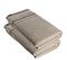 Lot De 2 Draps De Bain 100% Coton Bicolore Beige Et Noir 90 X 150 Cm