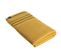 Lot De 2 Draps De Bain 100% Coton Bicolore Jaune Ocre Et Noir 90 X 150 Cm