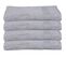 Lot De 4 Draps De Bain En Coton Taupe Tissu Éponge 100 X 150 Cm