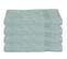 Lot De 4 Draps De Bain En Coton Vert Givré Tissu Éponge 100 X 150 Cm