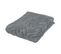 Lot De 4 Draps De Bain En Coton Gris Foncé Tissu Jacquard 70 X 130 Cm