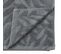 Lot De 4 Draps De Bain En Coton Gris Foncé Tissu Jacquard 70 X 130 Cm