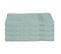 Lot De 4 Serviettes De Toilette En Coton Vert Givré Tissu Éponge 30 X 50 Cm