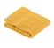 Lot De 4 Serviettes De Toilette Tissu Éponge 100% Coton Jaune Moutarde 30 X 50 Cm