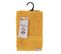 Lot De 4 Serviettes De Toilette Tissu Éponge 100% Coton Jaune Moutarde 30 X 50 Cm